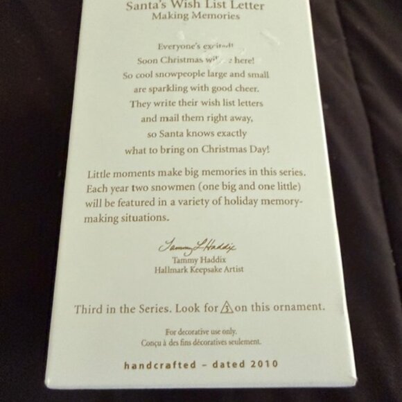 Hallmark Santa's Wishlist Letter - Picture 6 of 6